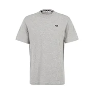 Koszulki męskie - FILA Męski t-shirt BERLOZ, jasnoszary melanż, L, jasnoszary melanżowy, L - miniaturka - grafika 1