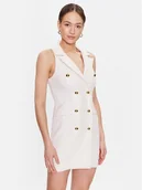 Sukienki - Fracomina Sukienka koktajlowa FS23SD1007W62701 Écru Regular Fit - miniaturka - grafika 1