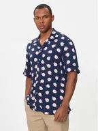 Koszule męskie - United Colors Of Benetton Koszula 5XRBUQ047 Granatowy Regular Fit - miniaturka - grafika 1