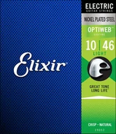 Struny gitarowe  - Elixir 19052 Optiweb struny do git elektr 10-46 ELI19052 - miniaturka - grafika 1