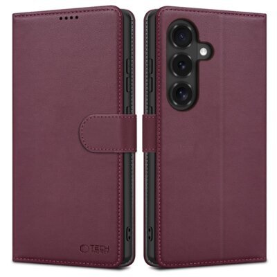 Etui TECH-PROTECT Wallet do Samsung Galaxy S26 FE Bordowy