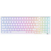 Klawiatury - Klawiatura mechaniczna Royal Kludge RK98 RGB, Brown switch (biała) - miniaturka - grafika 1