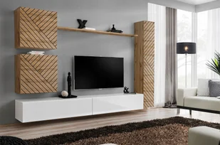 Meblościanka Switch VIII Lamel Połysk Mat Pvc - Meblościanki - miniaturka - grafika 1