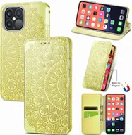 Etui i futerały do telefonów - König Design Etui kompatybilne z Apple iPhone 13 Pro Etui na telefon komórkowy ze skóry syntetycznej - Etui na telefon komórkowy żółte - miniaturka - grafika 1