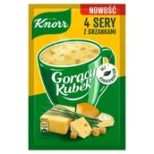 Zupy w płynie - Knorr Gorący Kubek Zupa 4 sery z grzankami 17 g - miniaturka - grafika 1