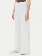 Spodnie sportowe damskie - Guess Spodnie materiałowe O5GB00 KCQ72 Biały Regular Fit - miniaturka - grafika 1