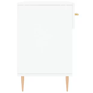 Ławka z miejscem na buty, biała, 102x35x55 cm Lumarko! - Szafki na buty - miniaturka - grafika 8