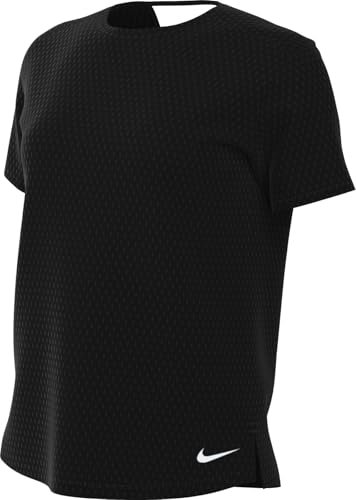 Nike DX0131-010 W NK One DF Breathe Std SS Top Długie Kobiety Black/Biały Rozmiar S