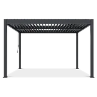 Kratki i pergole - Pergola tarasowa ELEGANCE DUO 4x4 Anthracite - Gutroof - miniaturka - grafika 1