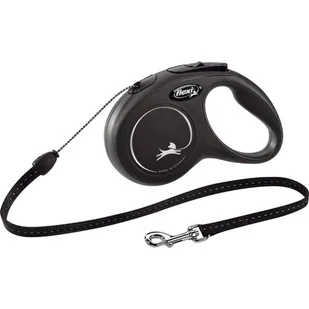 Flexi New Classic Smycz Linka M 5M Czarna [Fl-2627] - Smycze dla psów - miniaturka - grafika 1