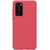 Etui i futerały do telefonów - Nillkin Super Frosted Shield - Etui Huawei P40 (Bright Red) - miniaturka - grafika 1