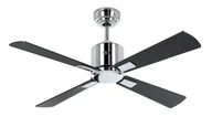 Wentylatory sufitowe - Energooszczędny wentylator sufitowy z pilotem Eco Neo III WiFi 103 cm błyszczące chromowane łopatki czarny / teak - miniaturka - grafika 1