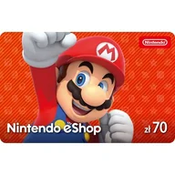 Kody i doładowania cyfrowe - NINTENDO Kod aktywacyjny Nintendo eShop 70 zł - miniaturka - grafika 1
