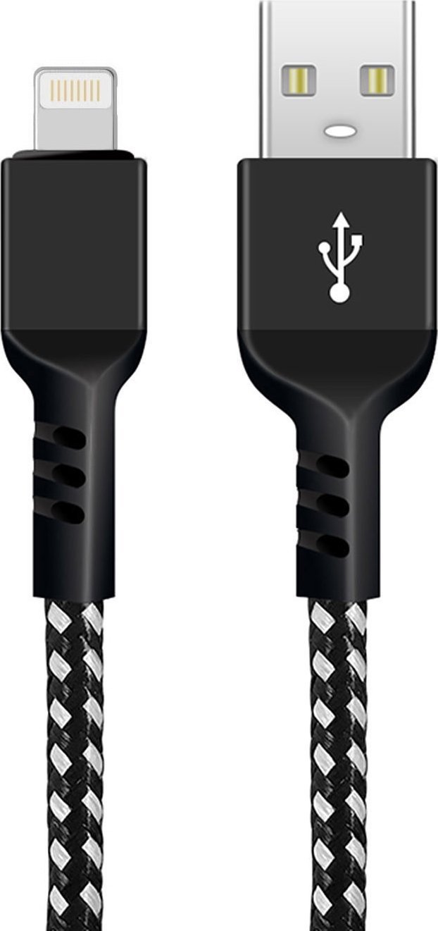 Kabel USB Maclean USB-A - Lightning 2 m Czarny