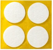 Meble modułowe i akcesoria - Podkładka filcowa samoprzylepna biała Ø40 4 sztuki ANDPOL - miniaturka - grafika 1