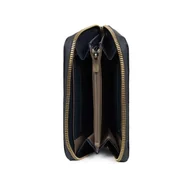 Portfele - Hexagona Stop RFID Portfel - kompatybilny z kartami kredytowymi, CNI, prawem jazdy i szarymi kartami, dla kobiet, kolekcja ambrozże, skóra owcza obszyta skóra bydlęca ziarnista, granatowy, Taille - miniaturka - grafika 1