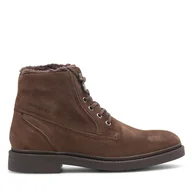 Botki męskie - Trzewiki Gino Rossi FERYD-24 MI08 Brązowy - miniaturka - grafika 1