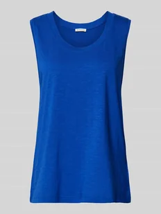 Top z okrągłym dekoltem - Koszulki i topy damskie - miniaturka - grafika 1