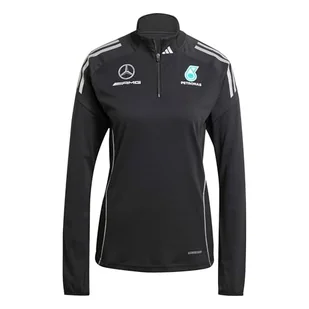 adidas Kobiety MERCEDES - AMG PETRONAS FORMULA ONE TEAM MECHANICS TOP WOMEN, black/REFLECTIVE SILVER, XXS - Koszulki i topy damskie - miniaturka - grafika 1