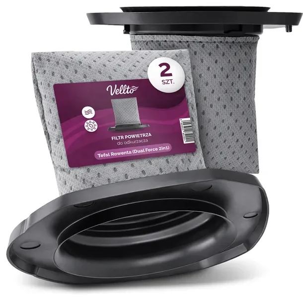 2x Filtr Powietrza do Tefal Rowenta Dual Force 2in1 RH6756 TY6737WH