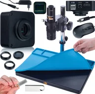 Mikroskopy i lupy - Mikroskop Rosfix MIKROSKOP CYFROWY LUTOWANIE JUBILERSTWO KAMERA 16MPIX DUŻA SILIKONOWA MATA - miniaturka - grafika 1