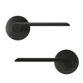 Klamki - Klamka do drzwi wewnętrznych na rozecie Birdie czarny mat Inspire - miniaturka - grafika 1