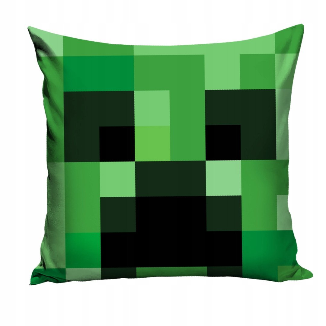 Poszewka Minecraft Creeper Twarz Zielona Licencyjna Pokój Gracza