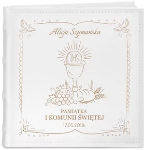 Album na zdjęcia z grawerem dla dziewczynki na komunię - Albumy fotograficzne - miniaturka - grafika 1