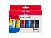 Przybory szkolne - Artequipment TALENS AMSTERDAM ZESTAW 6X20ML PRIMARY COLORS uniw 327645-uniw - miniaturka - grafika 1