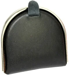 Podkówka Skórzana Średnia Z Metalowym Okuciem PolskaGalanteria (PL) Skóra Naturalna Licowa 9 x 8.5 x 2 [cm] - Portfele - miniaturka - grafika 1