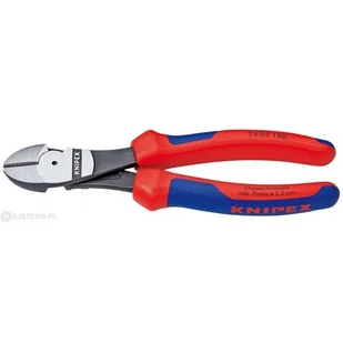 Knipex szczypce boczne tnące wzmocnione 200mm DWK 74 02 200 - Kombinerki i obcęgi - miniaturka - grafika 2
