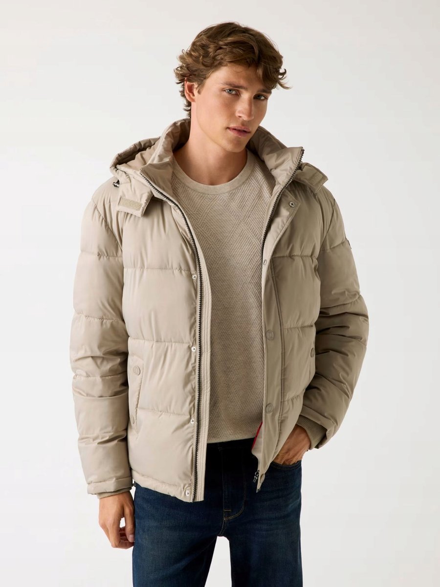 Kurtka męska Guess M4BL21 WGJ42 BEŻOWY - XXL