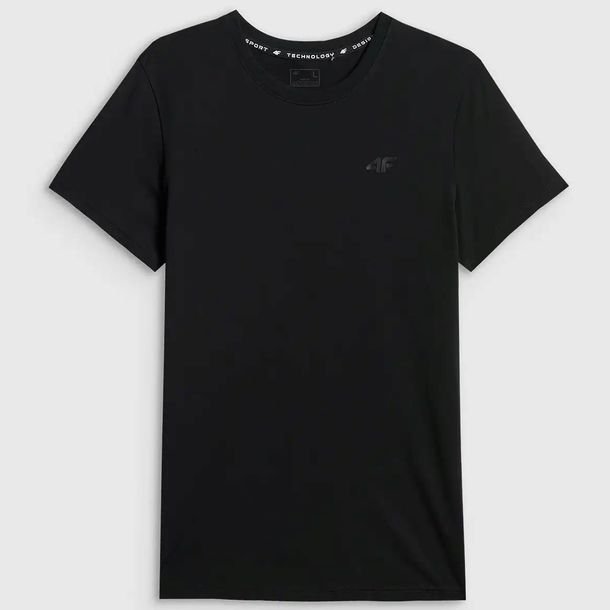Koszulka Męska 4F T-shirt Basic Regular Bawełna Sportowa Casual Czarny 3XL