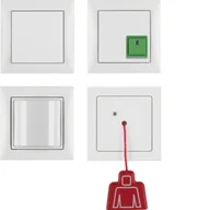 Inne akcesoria elektryczne - Berker S.1 System przywoławczy Zestaw z zasilaczem, biały matowy - miniaturka - grafika 1