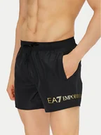Kąpielówki męskie - EA7 Emporio Armani Szorty kąpielowe 7M000519 AF13049 MC004 Czarny Regular Fit - miniaturka - grafika 1