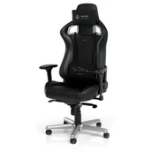 Fotele gamingowe - noblechairs noblechairs EPIC Gaming Chair - Mercedes Motorsport 2021 Edition Krzesło gamingowe - Skóra PU - Do 120 kg NBL-EPC-PU-MPF - miniaturka - grafika 1
