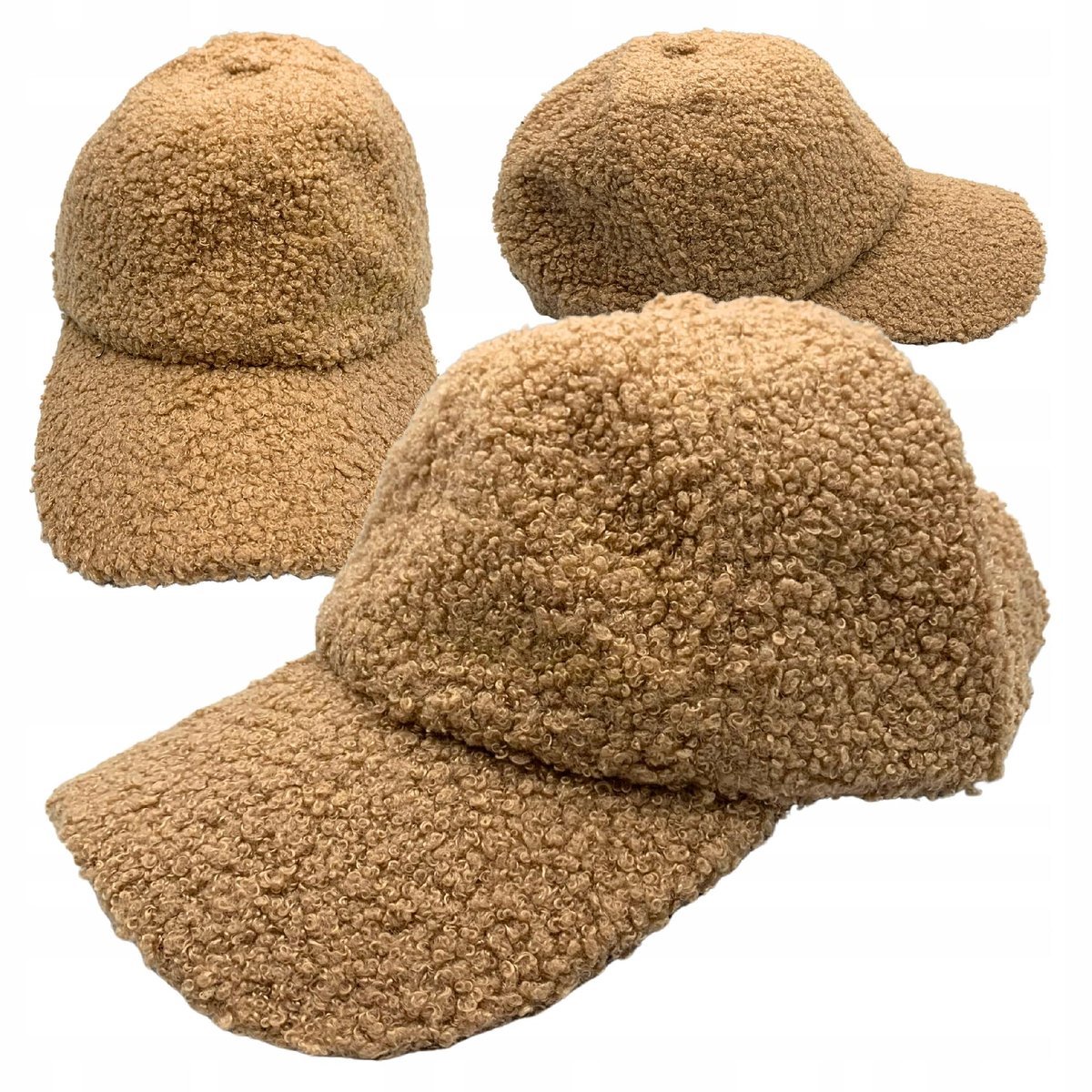 Zimowa Czapka Damska Z Daszkiem Ciepła Stylowa Miękka Oddychająca