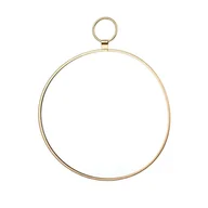 Lustra - Lustro okrągłe Dekoracyjne złote 25x20x0,5 - miniaturka - grafika 1