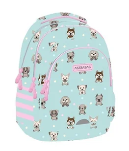 Astrabag, Plecak trzykomorowy - Puppies world (AB300) - Plecaki - miniaturka - grafika 1