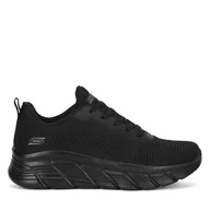 Sneakersy damskie - Sneakersy Skechers BOBS B FLEX HI 117385 BBK Czarny - miniaturka - grafika 1