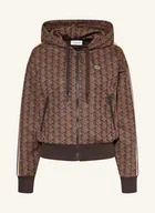 Bluzy damskie - Lacoste Bluza Rozpinana braun - LACOSTE - miniaturka - grafika 1