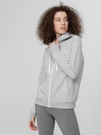 Bluzy damskie - 4F, Bluza damska, BLD353, jasnoszary, rozmiar S - miniaturka - grafika 1