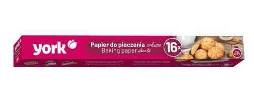 Papier do pieczenia w arkuszach 16 szt. YORK