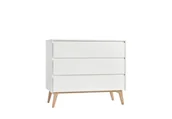 Komody dla dzieci - Komoda 3 szufladowa biała Swing Pinio - miniaturka - grafika 1