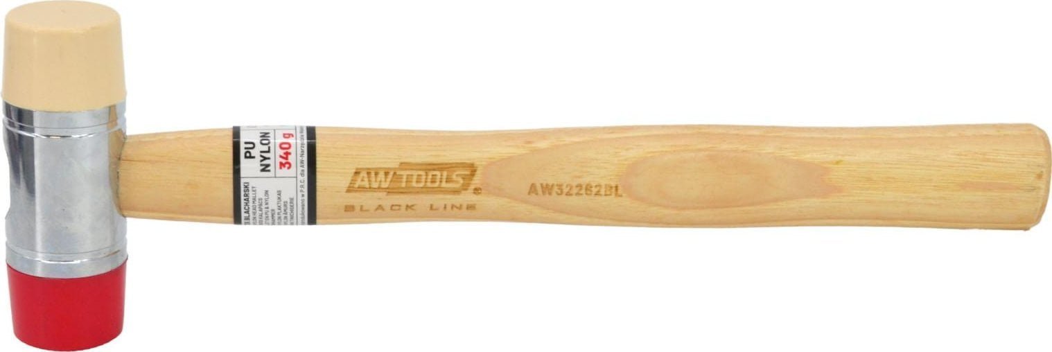 AWTools MŁOTEK BLACHARSKI TRZONEK DREWNIANY 315mm 340g BLACK LINE