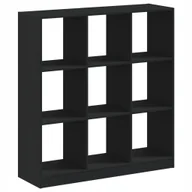 Regały - Regał, czarny, 102x32x108 cm, materiał drewnopoc - miniaturka - grafika 1
