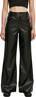 Spodnie męskie - Urban Classics Damskie Faux Skórzane Spodnie Spodnie Męskie, czarny, 52 - grafika 1