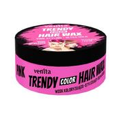 Kosmetyki do stylizacji włosów - VENITA Trendy Hair Wax wosk do włosów Pink 75g - miniaturka - grafika 1