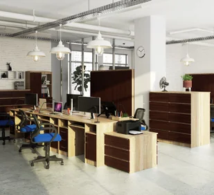 BIURKO ANA 124 cm SONOMA / WENGE - Biurka - miniaturka - grafika 6