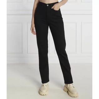 Spodnie damskie - Calvin Klein Jeansy | Straight fit | high rise - grafika 1